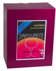 FAVOURITE Kaperné -punaviiniainespakkaus 22L