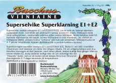 Bacchus Super finings 120g