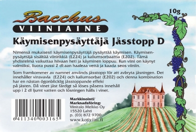 Bacchus Käymisenpysäyttäjä 10g 