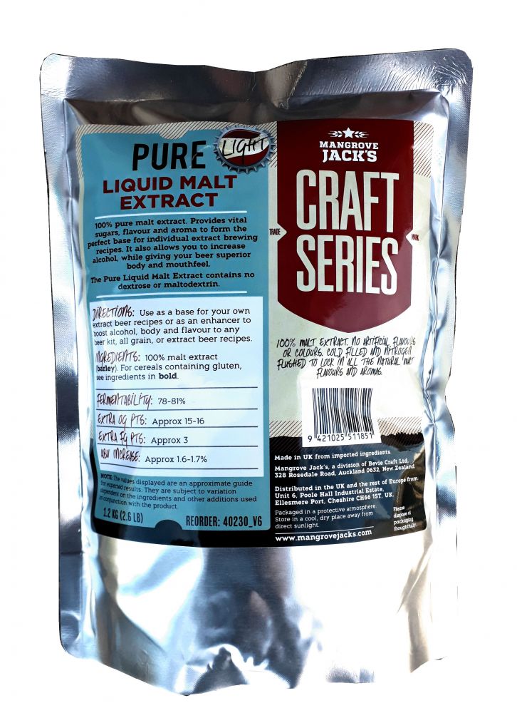 Mangrove Jack's Pure Liquid Malt Extract 1,2 kg Melkkobrew
