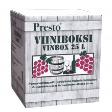 Presto Viiniboksi, viinipanimo kahdella käymisastialla