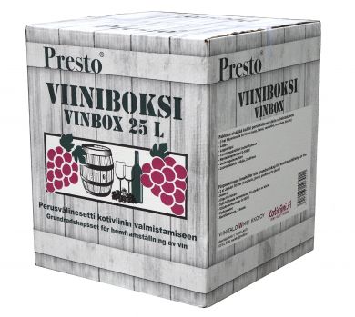 Presto Viiniboksi, viinipanimo kahdella käymisastialla