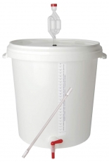 Fermenting Bucket 30L With Tap & Bottling Wand