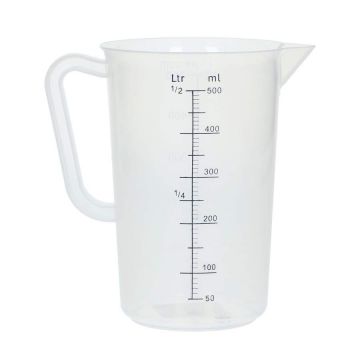 Measuring jug 0,5L, l/ml scales