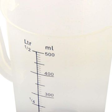 Measuring jug 0,5L, l/ml scales