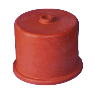 Kumikorkki nr 6, 65 mm, 9 mm reikä