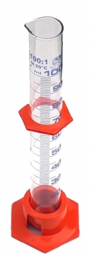 Measuring glass 100ml w/ plastic base