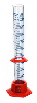 Measuring glass 100ml w/ plastic base