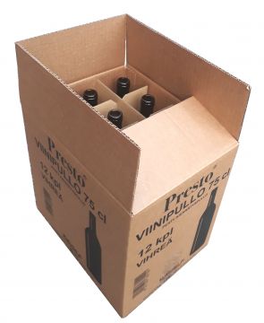 Viinipullo ruskea 0,75L 12 kpl