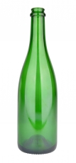 Kuohuviinipullo vihreä 0,75L ilman korkkia