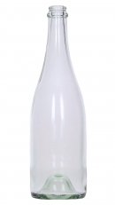 Champagne bottle clear 0,75L w/o cork