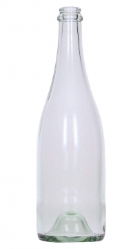 Champagne bottle clear 0,75L w/o cork