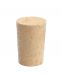 Natural wine cork cone shaped 19/23x33mm 25pcs