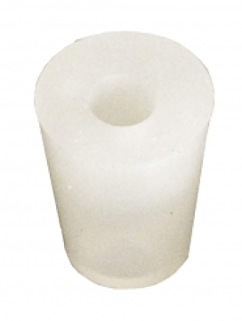 Silicone bung 35/29 mm, 9 mm hole
