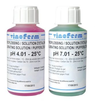 Kalibrointinesteet pH-mittareille, 2x100ml