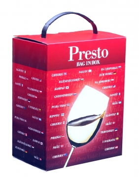 BAG IN BOX Laatikko 3L Presto+KAHVA