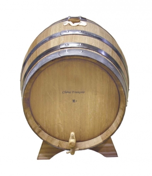 Oak barrel 28L french w/ stand and tap