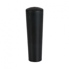 Beer tap handle, black plastic, 75 mm