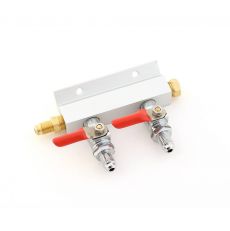 CO2 manifold, 2 out - 1/4" MFL