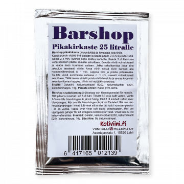 Barshop Finings for wine 16g