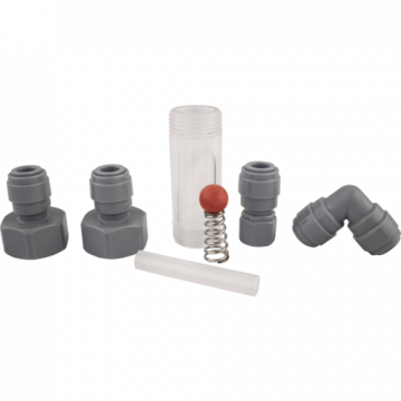 DT Flow Stopper automaattiventtiili näkölasilla