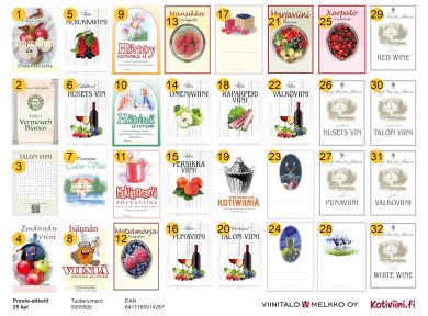 Wine Labels 25pcs