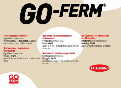 Yeast nutrient GO-FERM 50g