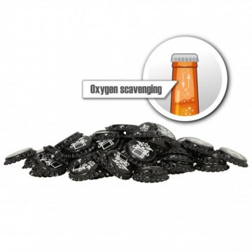 Oxygen scavenging caps 26mm 100pcs Hophead