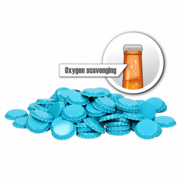 Hapensyöjäkorkki 26mm 100kpl Light Blue