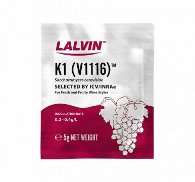 Lalvin K1-V1116 white wine yeast 5g