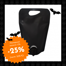 Hanapussi seisova 1,5L musta