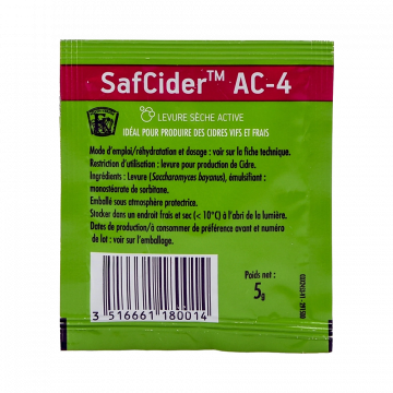 SafCider AC-4 5g cider yeast