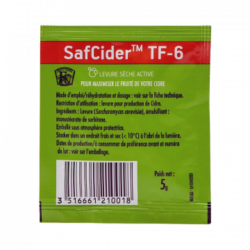 SafCider TF-6 5g cider yeast